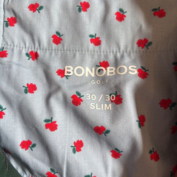 Bonobos Golf Justin Rose Highland Tour Pants Marine Blue Slim Trouser Size 30x30 - Picture 8 of 9